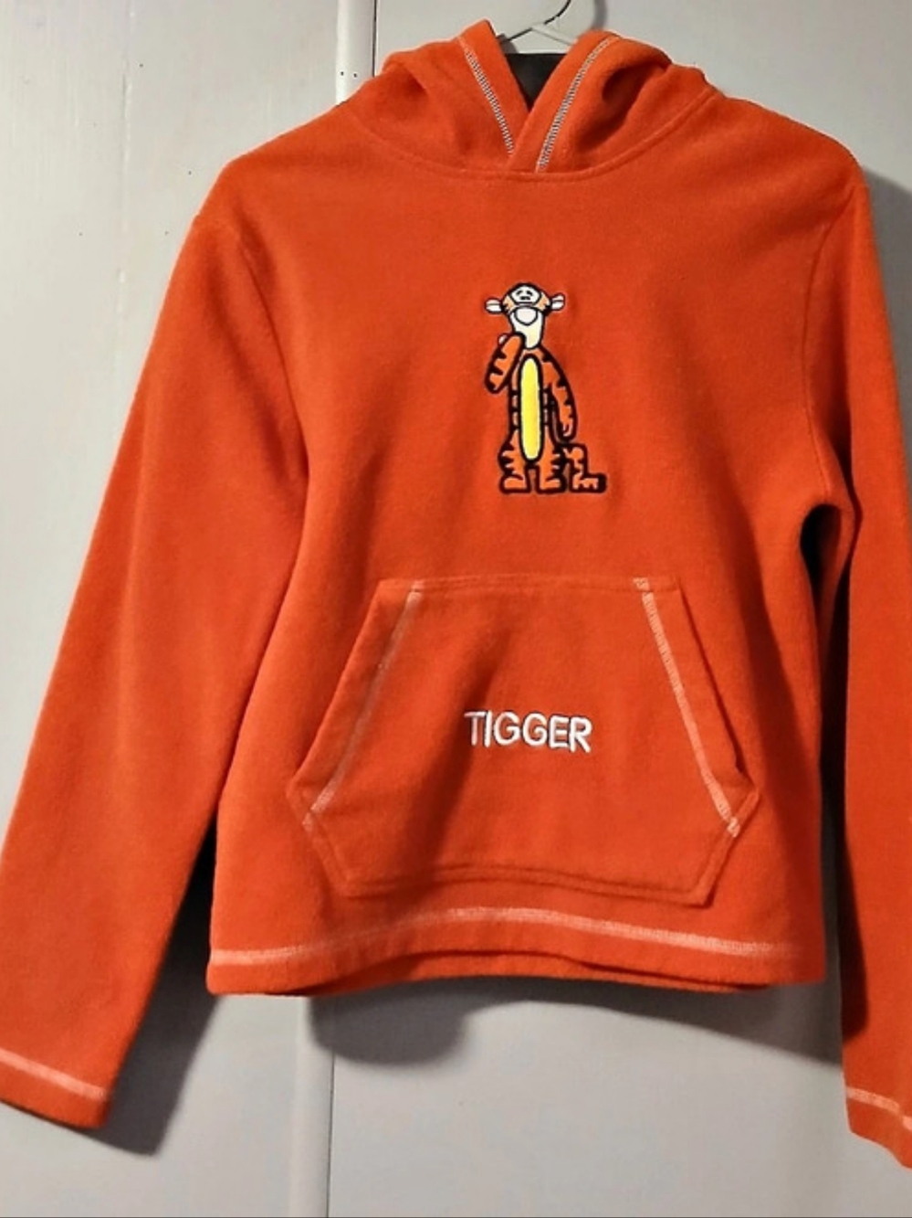 Tigger Kids Orange Graphic Hoodie Like New